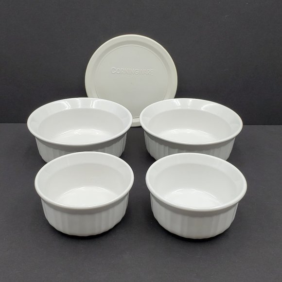 Corningware Dining Corningware French White 6 Oz Soup Cereal Bowls
